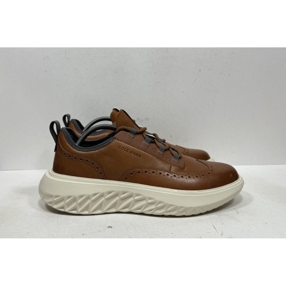 Cole Haan ZeroGrand WFA Men's Size 10 M Wingtip Oxfords British Tan Brown